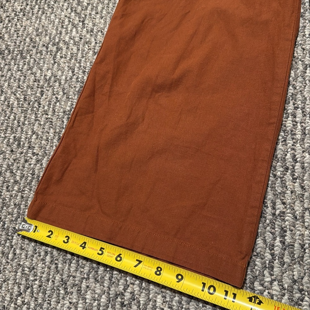 good luck gem rust brick cropped wide leg pants - Picture 5 of 9